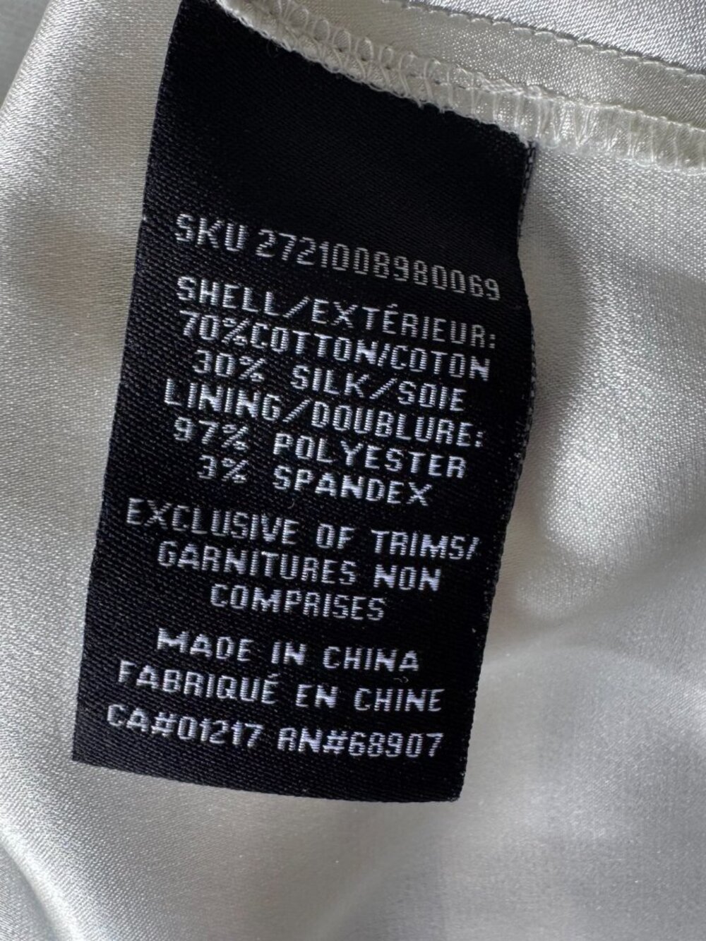 Flowy cotton/silk blend handkerchief hem dress - size S - Picture 7 of 8